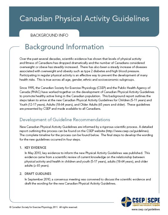 Guidelines Backgrounder