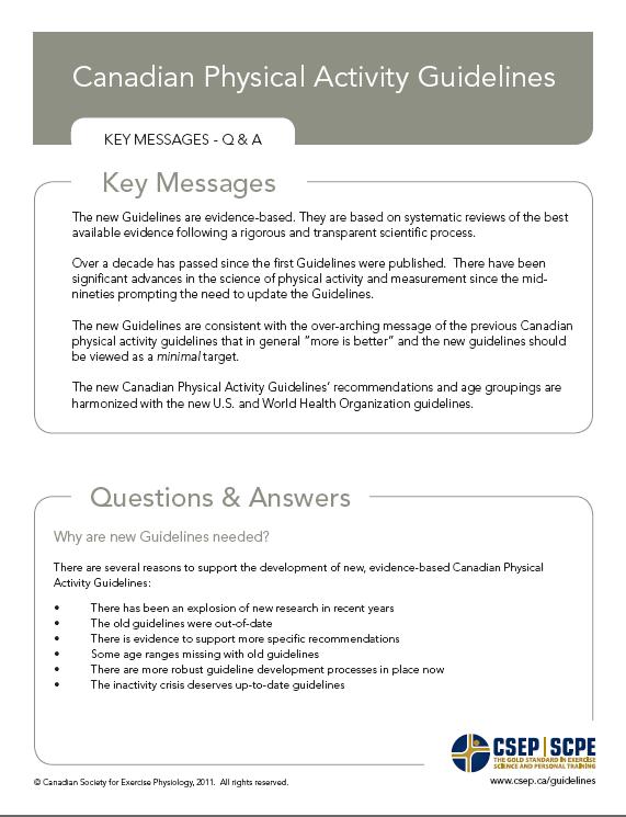 Guildelines Key Messages